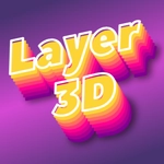 3D текст: градиентный эффект из слоев