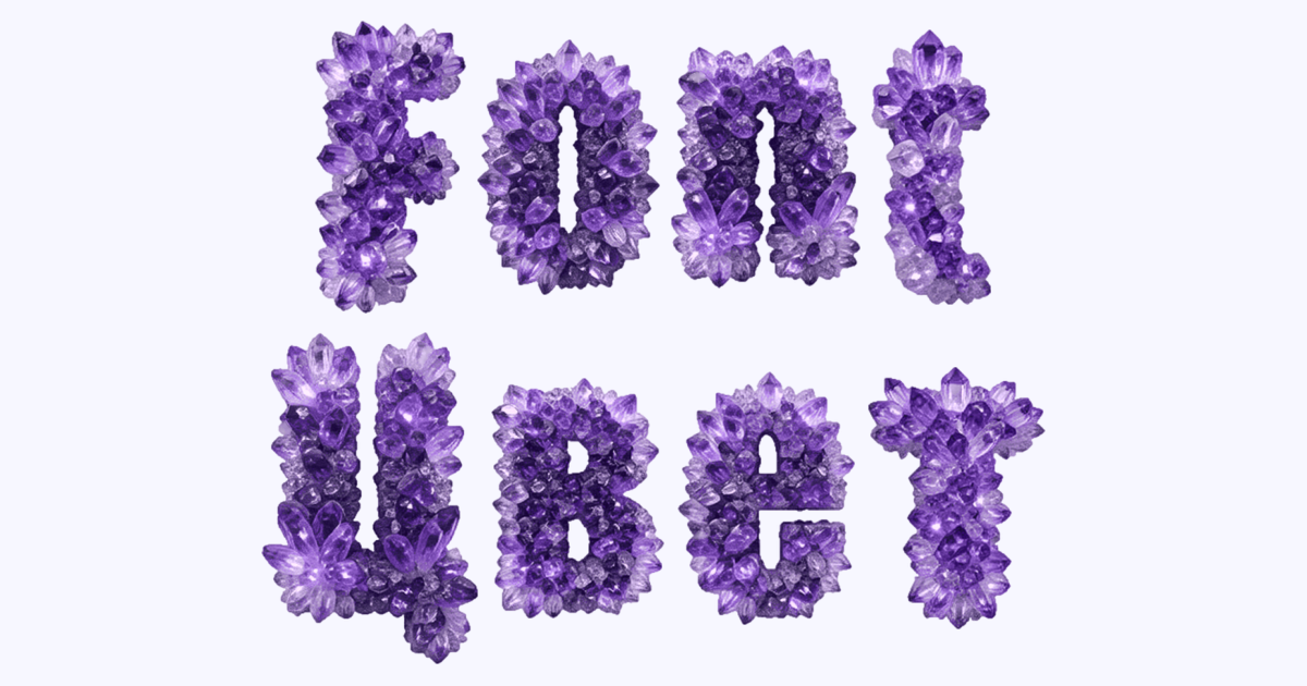 Amethyst Crystal Font
