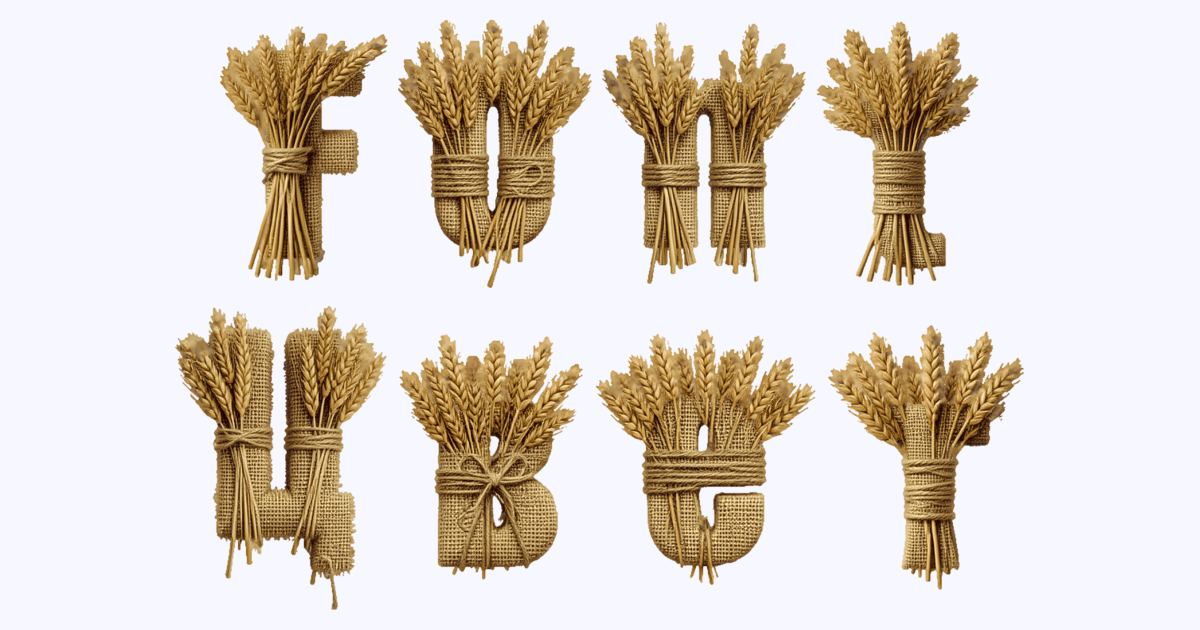 Wheat Harvest 3d Font