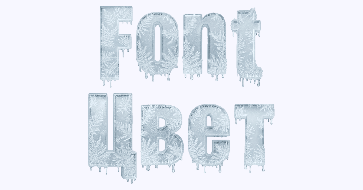 Frost Palace 3d Ice Font