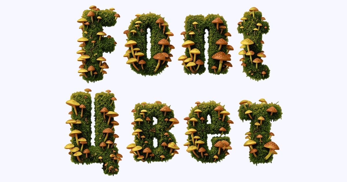 Green Moss 3d Font