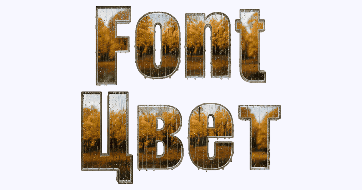 Autumn Forest 3d Font