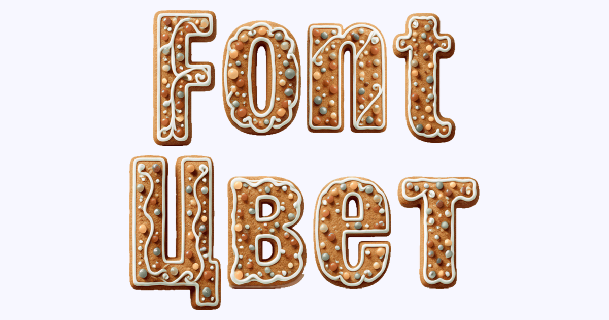 Ginger Crumb 3d Christmas Cookie Font