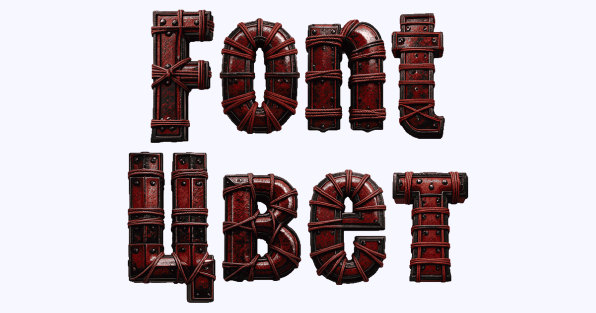 3d Metal Font Bloodbound