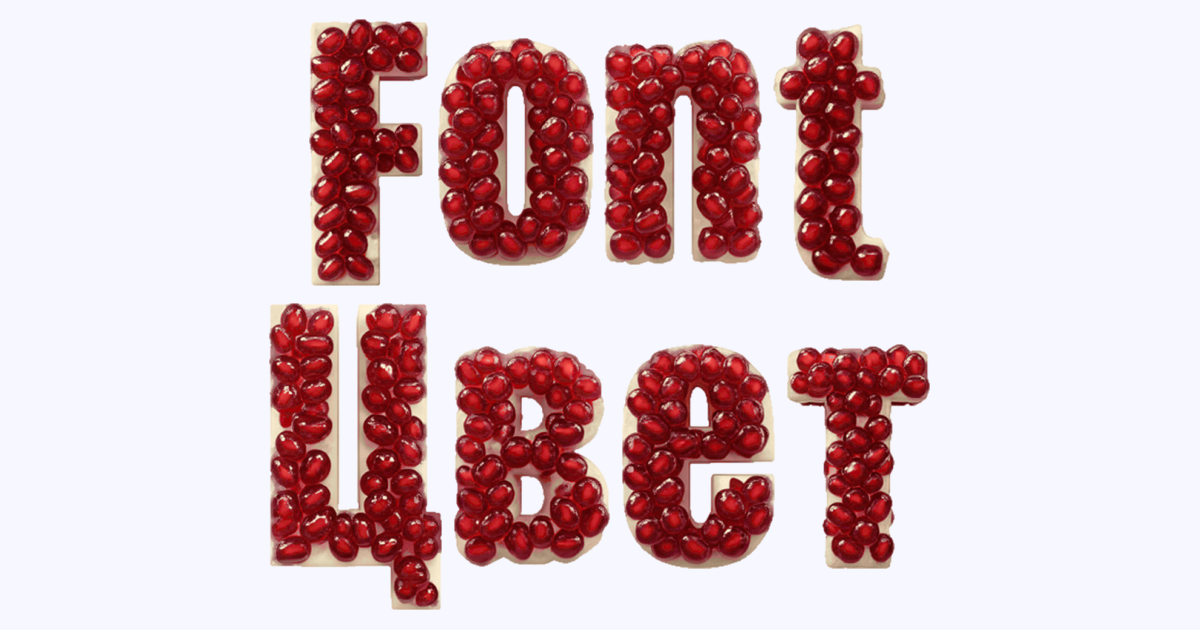 Pomegranate Seeds 3d Font