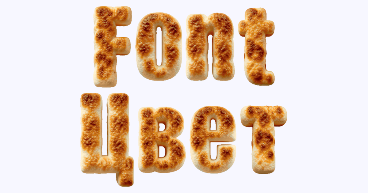 Toasty Baked 3d Font