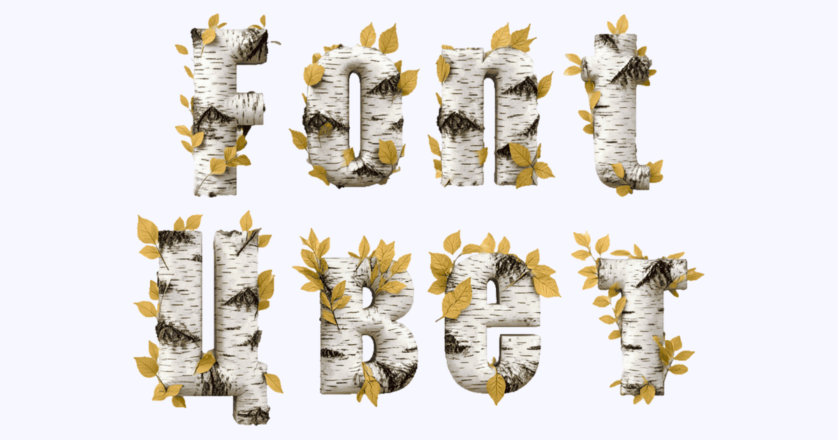 Birch Bark 3d Font