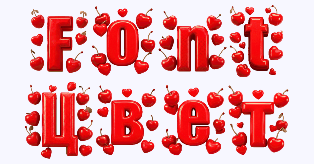 Cherry Pop Red 3d Font Generator