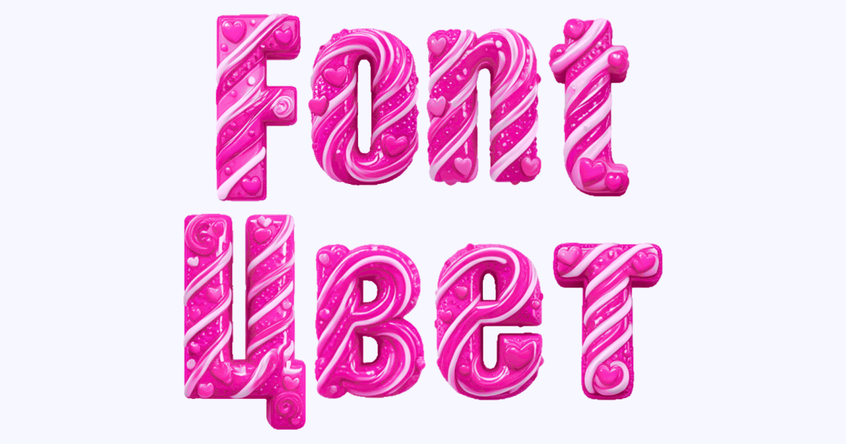 Pink Candy Hearts 3d Font Generator