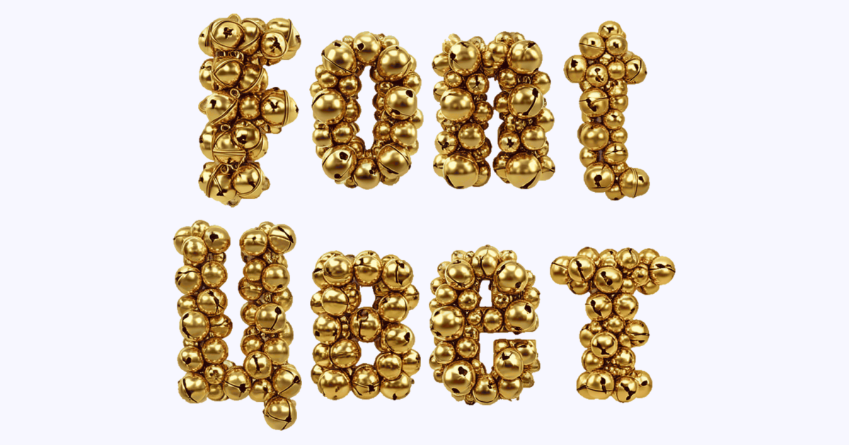Golden Jingle Bells 3d Text Generator
