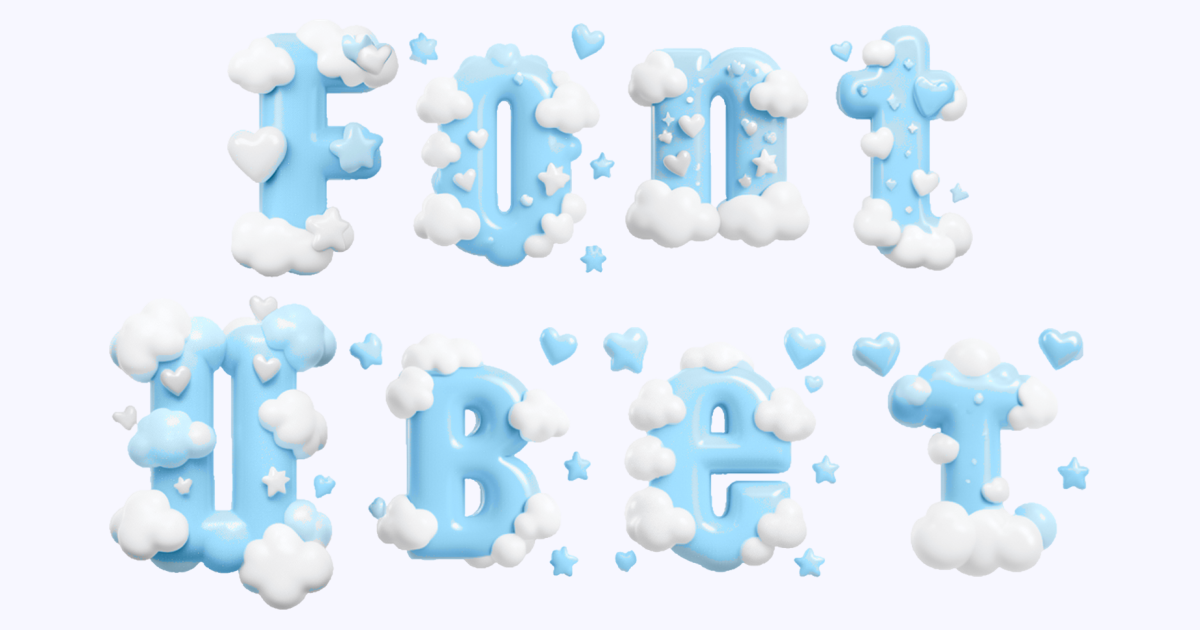 Dreamy Sky Cloud 3d Font Generator