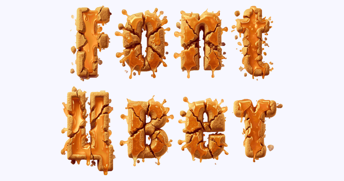 Cracked Caramel Lava 3d Text Generator