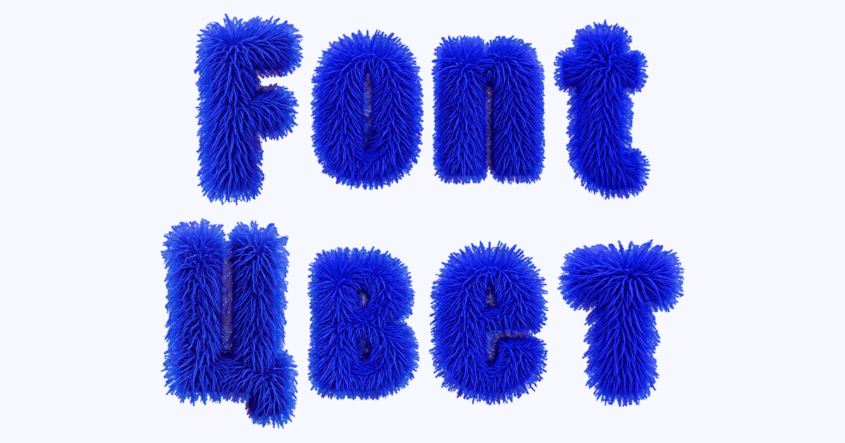 Fluffy Blue Furry 3d Font Generator