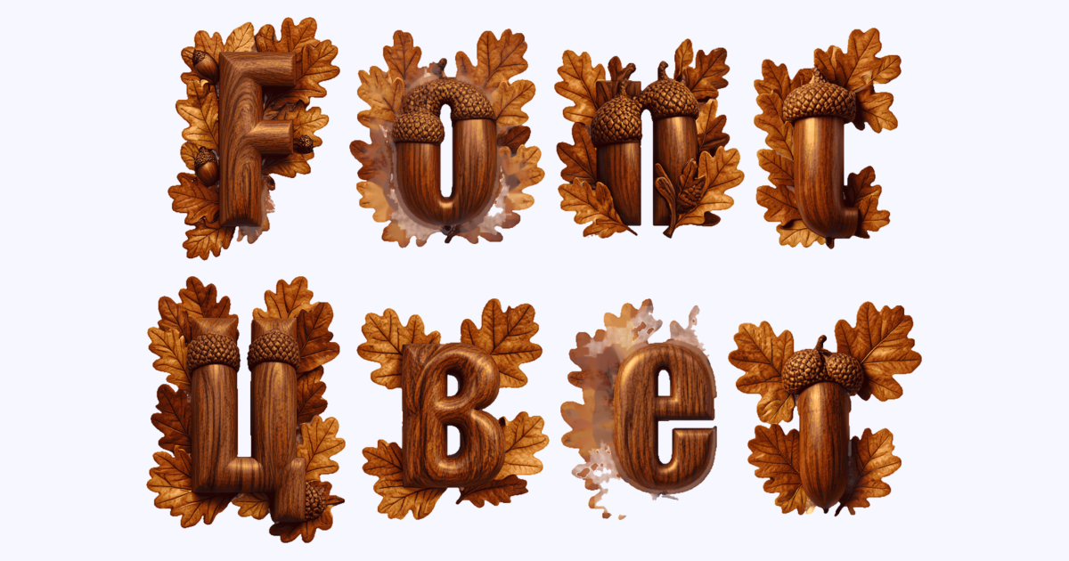 Acorn Grove Autumn Oak Font