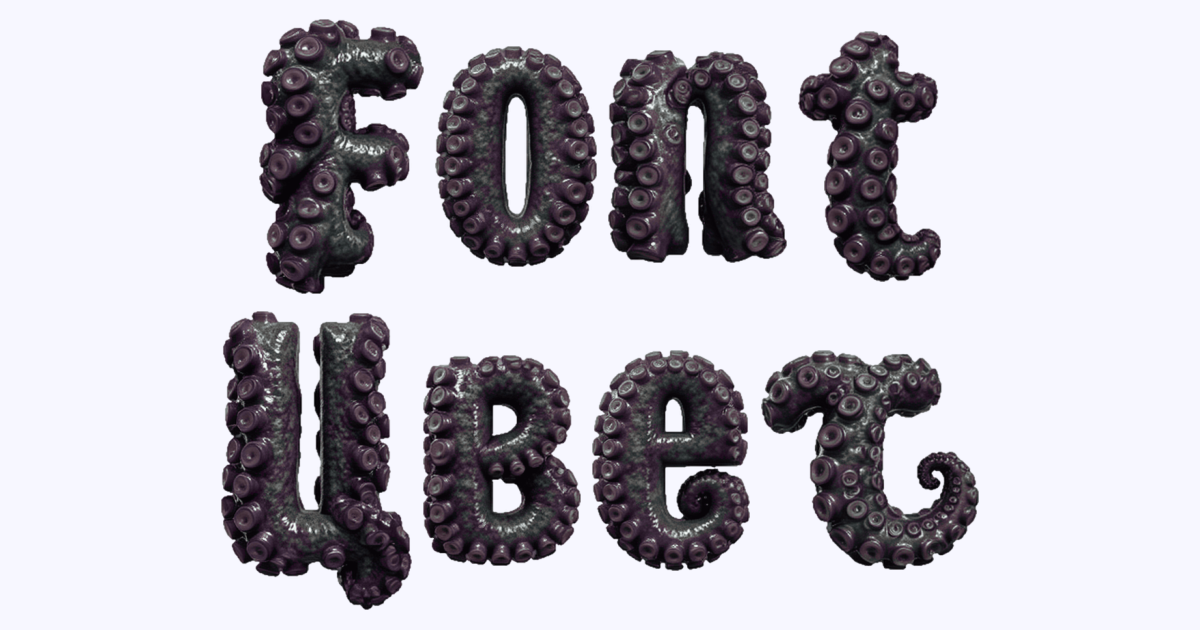 Kraken Tentacle Font