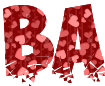 Шрифт с красивым png фоном